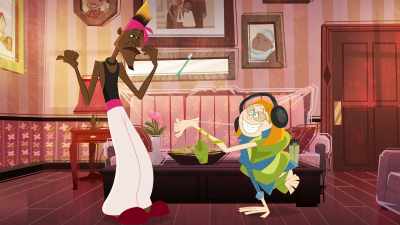 You can start with
cleaning the shower curtain. - The Proud Family: Louder and Prouder