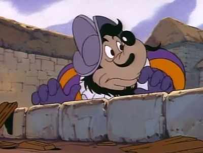 You can't come in
without a child. - DuckTales
