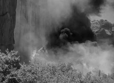 You can't get through there, Pat.
It's a solid wall of flames. - Four Faces West