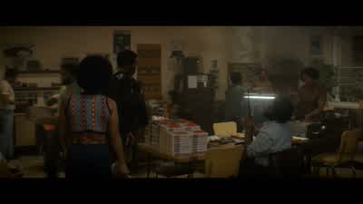 You can't give this speech in ChicagoFred wants me there Plane ticket Let Fred give the speechBetween Hayden and Hoffman there could be 5 000 peopleBe nice to talk to 5 000 peopleNot while you're in trouble in ConnecticutI'm the head of the Black Panthers - The Trial of the Chicago 7