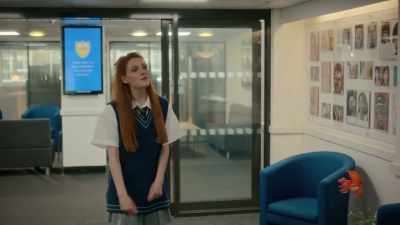 You can't keep showing up at my school
unannounced like this, Nick. - Geek Girl
