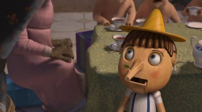 YouYou can't lieSo tell me puppet where is ShrekWell I don't know where he's notYou don't know where Shrek isIt wouldn't be inaccurate to assumethat I couldn't exactly not say that is or isn't almost partially incorrectSo you do know where he isOn the - Shrek the Third