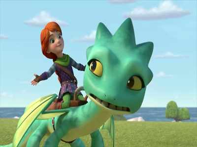 You can't ride with me.
It's way too dangerous. - Dragons: Rescue Riders