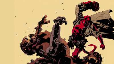 You certainly didn't make up
something about a red character with a tail - Mike Mignola: Drawing Monsters