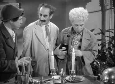 - You cheap crook. That bottle's empty.
- That's dry champagne. - A Night in Casablanca