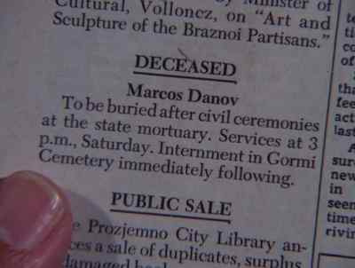 YOU CHECKED INTO
THIS MARCOS DANOV? - Mission: Impossible