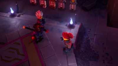 You come here empty-handed?
Where is the spell? - LEGO Ninjago: Dragons Rising