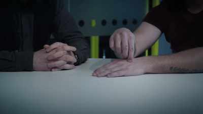 You could stick something through
it you'd not-- - Derren Brown: Sacrifice
