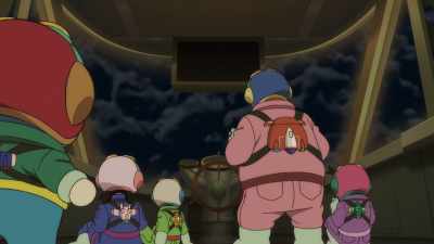 You coward! Come here! I'll kick your butt! - Doraemon the Movie: Nobita's Sky Utopia