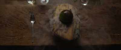You crack open your
isomalt ball and viola, - Aftertaste