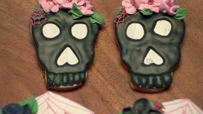 You did this kind of negative
version, which I like. - Halloween Cookie Challenge