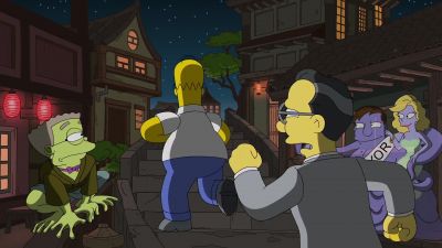 You didn't see nothin'. Scram. - The Simpsons
