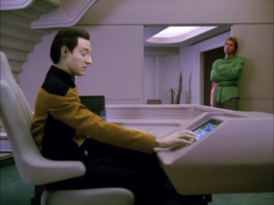 - You do a lot of your work here?
- Yes. - Star Trek: The Next Generation