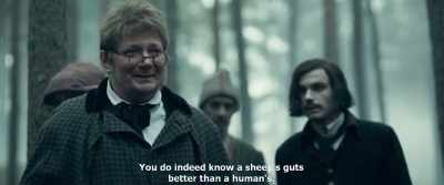 You do indeed know a sheep's guts
better than a human's. - Gogol. Viy