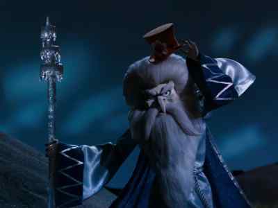 You don't frighten me. The hat is mine. - Rudolph and Frosty's Christmas in July