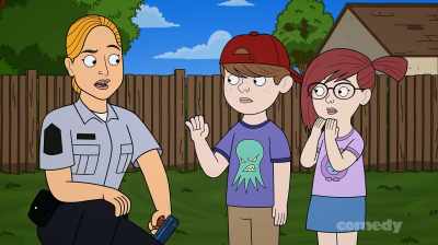 - You don't have a gun.
- Now I do. - Corner Gas Animated