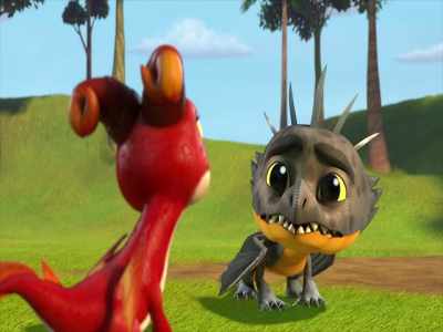 You don't think something happened to him,
do you? Wolves? Eels? - Dragons: Rescue Riders
