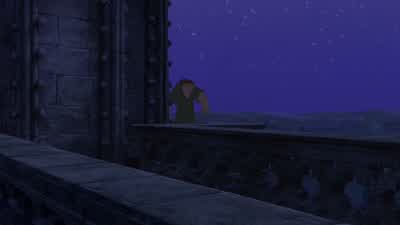 Hey there he isYou ejected that tin plated buffoon with great panacheThe nerve of him snoopin' around here tryin' to steal your girlMy girl EsmeraldaDark hair works with a goat rememberBoy I do Way to go lover boyLover boy Oh no no no noDon't be so - The Hunchback of Notre Dame