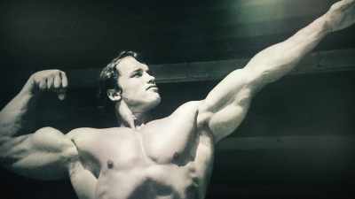 You escaped into bodybuilding, - Arnold & Sly: Rivals, Friends, Icons