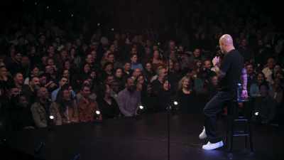 You, especially! You're sitting sideways. - Jo Koy: Live from Brooklyn