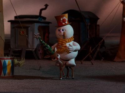 You ever see a policeman wearing a helmet - Rudolph and Frosty's Christmas in July