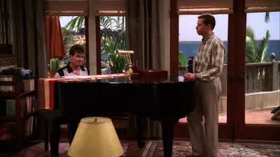 You feed him nothing but pizza and pancakes. - Two and a Half Men