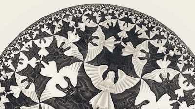 You feel disconnected,
not only from worries, - M. C. Escher: Journey to Infinity