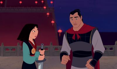 Um... You... You fight good. Oh. Thank you. - Mulan