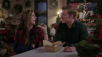 You finish sweeping and
I'll finish the pie. - Christmas Wreaths and Ribbons