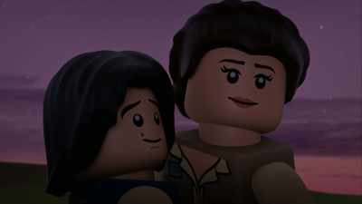 You flew the Falcon
through a debris field, - Lego Star Wars Summer Vacation
