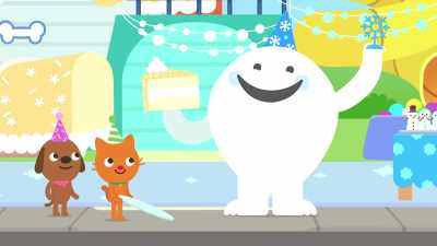 You found a snowflake topper. Thank you. - Sago Mini Friends