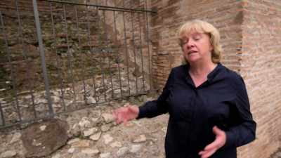 You go along dark
corridors and you come out, - Lost Treasures of Rome