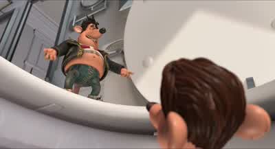 You were going to flush me down the looNo no no It's a big Jacuzzi Deluxe modelThen you won't mind if I get the bubbles going will yaNo Not the lever Have mercy No I can't swimBon voyage me old cream crackerHold your nose Stop You can't do thisYou were - Flushed Away