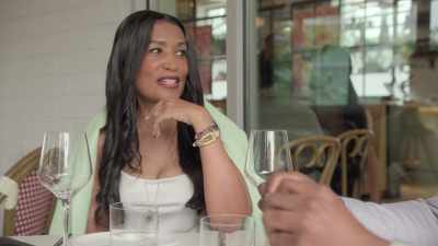 You got a dimple.
Do I see a dimple peering out? - The Later Daters
