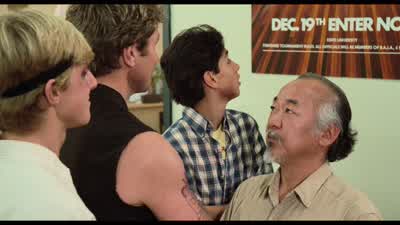 You got real nerve, old man. - The Karate Kid