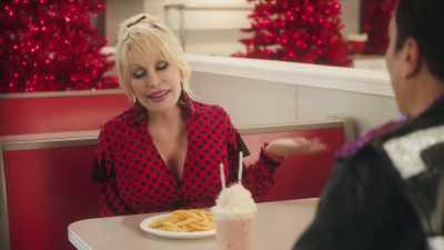 You got me red like a bubbling
fruit pie in the oven. - Dolly Parton's Mountain Magic Christmas