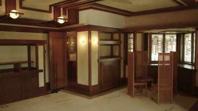 You got the furniture too,
which Wright designed, - Frank Lloyd Wright: The Man Who Built America