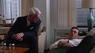 You gotta go home,
Iet her know that there's a routine. - Mad Men