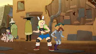 You gotta punch and
push your way around - Adventure Time: Fionna & Cake
