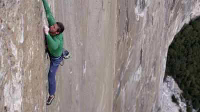 You grab
these sharp holds, - The Dawn Wall