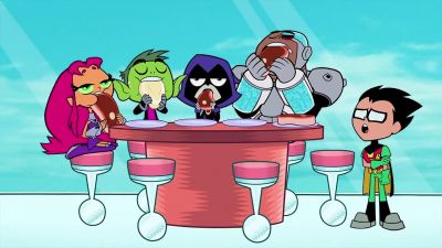 You guys
are eating without me? - Teen Titans Go!
