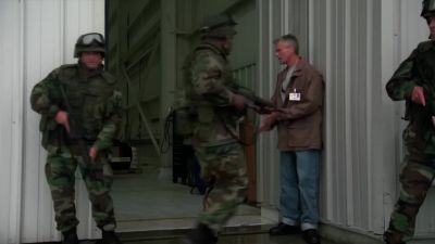You guys cover the exits.
I'll take it from here. - Stargate SG-1