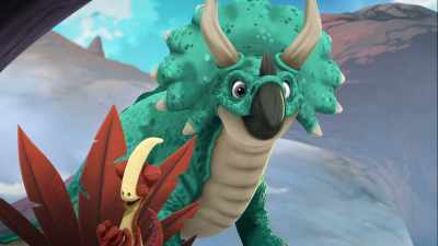 You guys worked like...
like... superheroes! - Gigantosaurus