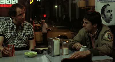 You handle some pretty rough customers huhYeah I haveYou carry a piece NoYou need one NoI know a fella who can get you a real nice dealThere's lots of shit aroundI never use mine I'm conservative you knowBut it's a good thing to have just as a threat - Taxi Driver