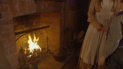You hang the turkey over the fire - An Old Fashioned Thanksgiving