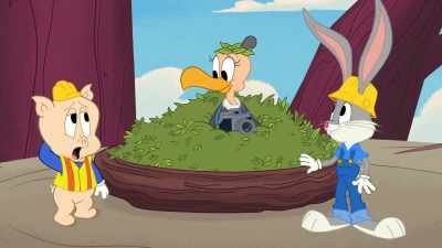 You have a lot to learn
about build... construction. - Bugs Bunny Builders