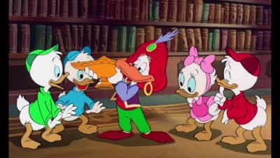 You have to hold the lamp - DuckTales the Movie: Treasure of the Lost Lamp