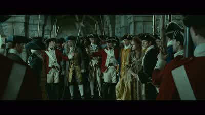 Lord or not you have no reason and no authority to arrest this manIn fact I do Mr MercerThe warrant for the arrest of one William TurnerThis warrant is for Elizabeth Swann Oh is it That's annoying My mistakeArrest her On what charges - Pirates of the Caribbean: Dead Man's Chest