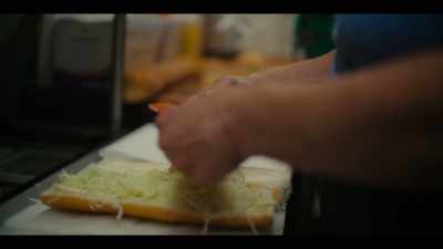 You have to put
the mayonnaise on one side, - Street Food: USA