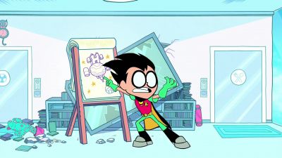 You heard me right.
A space battle station! - Teen Titans Go!